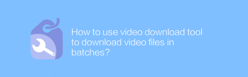 動画ダウンロードツールを使って動画ファイルを一括ダウンロードするにはどうすればよいですか?