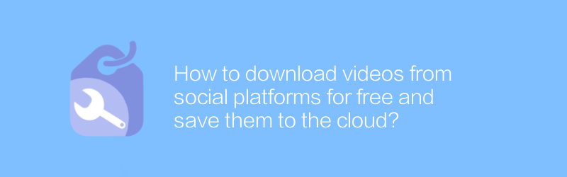 How to download videos from social platforms for free and save them to the cloud?