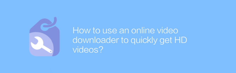 Bagaimana cara menggunakan pengunduh video online untuk mendapatkan video HD dengan cepat?