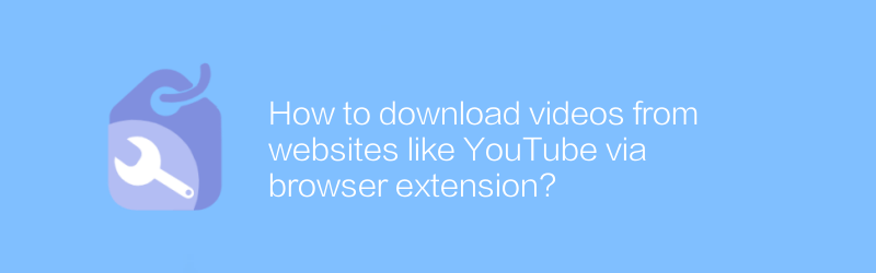 How to download videos from websites like YouTube via browser extension?