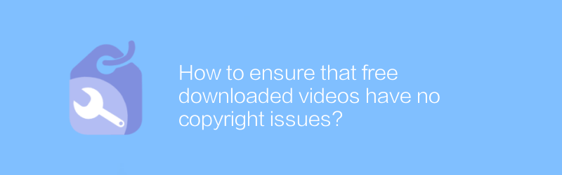 How to ensure that free downloaded videos have no copyright issues?