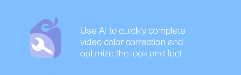 AI を使用してビデオの色補正を迅速に完了し、外観と操作性を最適化します。